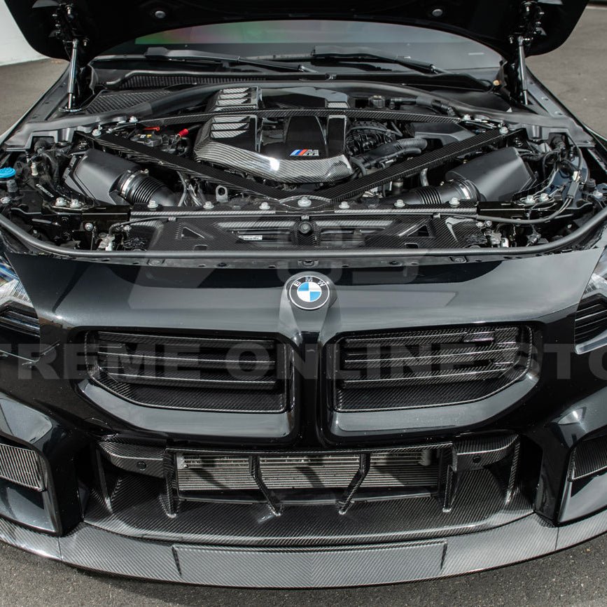 BMW G8X Dry Carbon Fiber Water Tank Radiating Plate Cover Trim 2021-Up