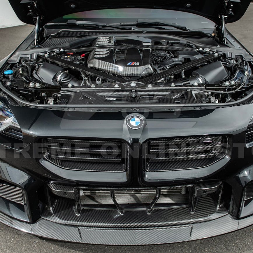 BMW G80 M3 G82 G83 M4 Dry Carbon Fiber Engine Strut Brace Tower Bars 2021-Up