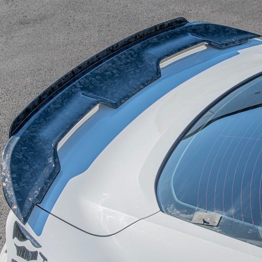 Ford Mustang S550 GT500 Wickerbill Style Carbon Fiber Rear Spoiler 2015-2023