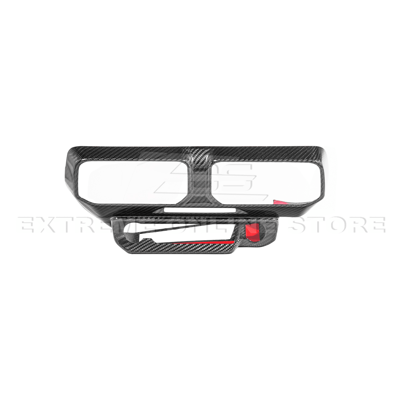 Ford Mustang S650 Factory Style Dry Carbon Fiber Center Console AC Outlet Trim Cover 2024-Up