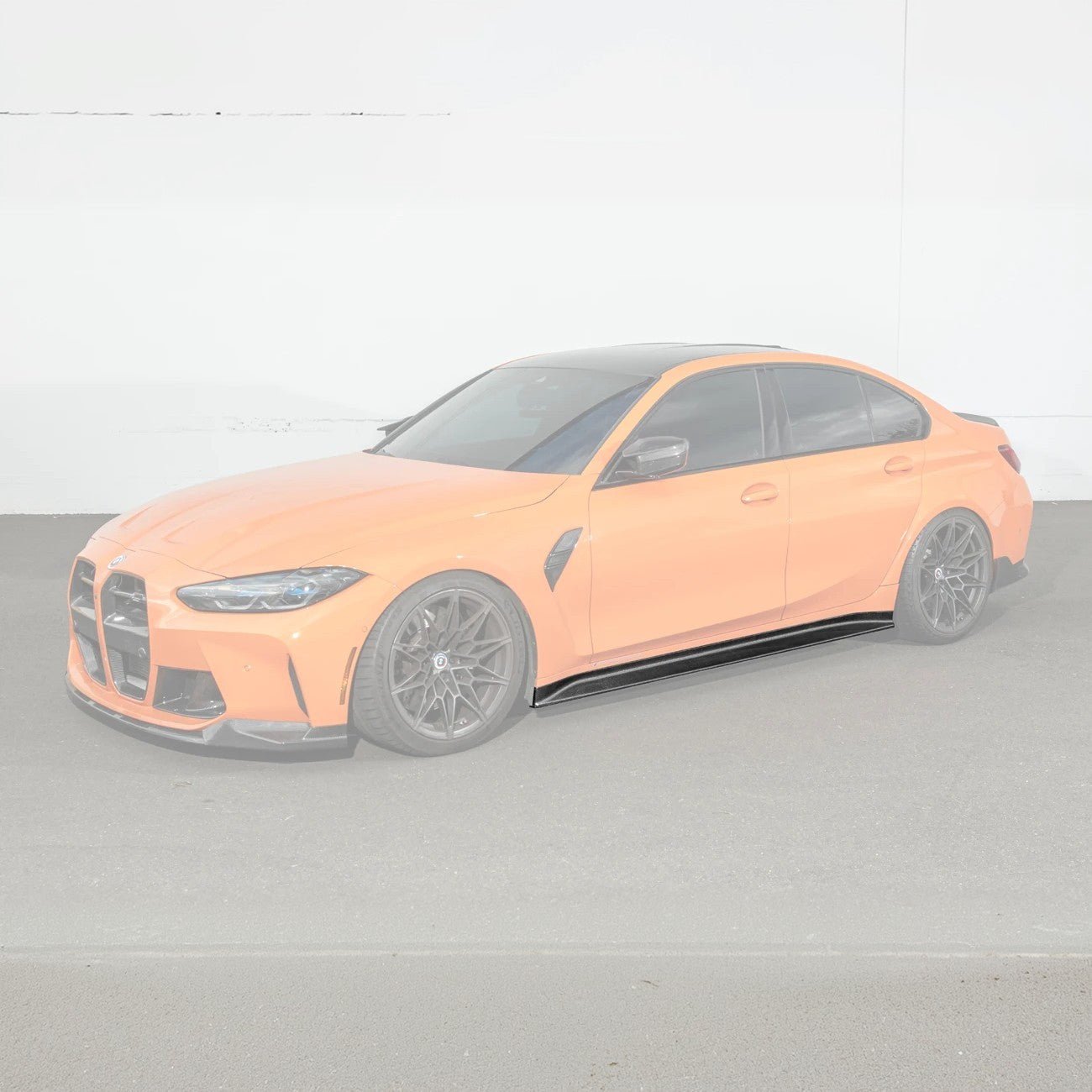 BMW G80 M3 3D Style Carbon Fiber Side Skirt Extensions 2021-Up