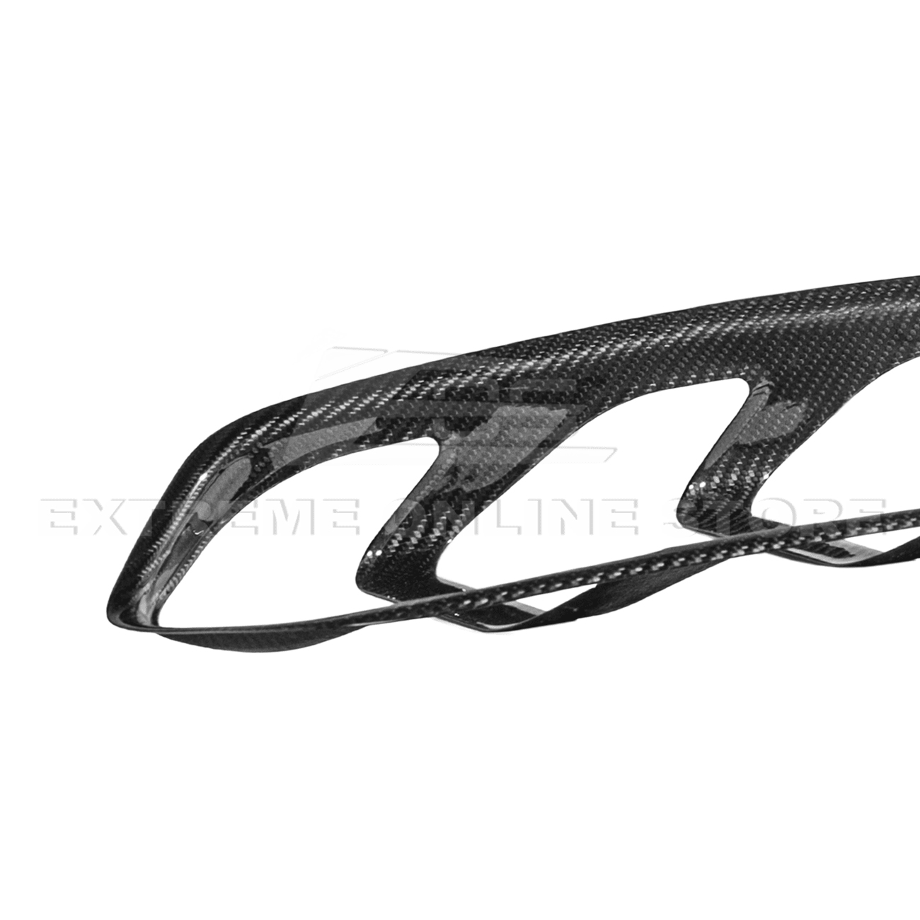 Ford Mustang S550 Factory Style Dry Carbon Fiber Tail Light Trim Bezel Cover Pair 2015-2017