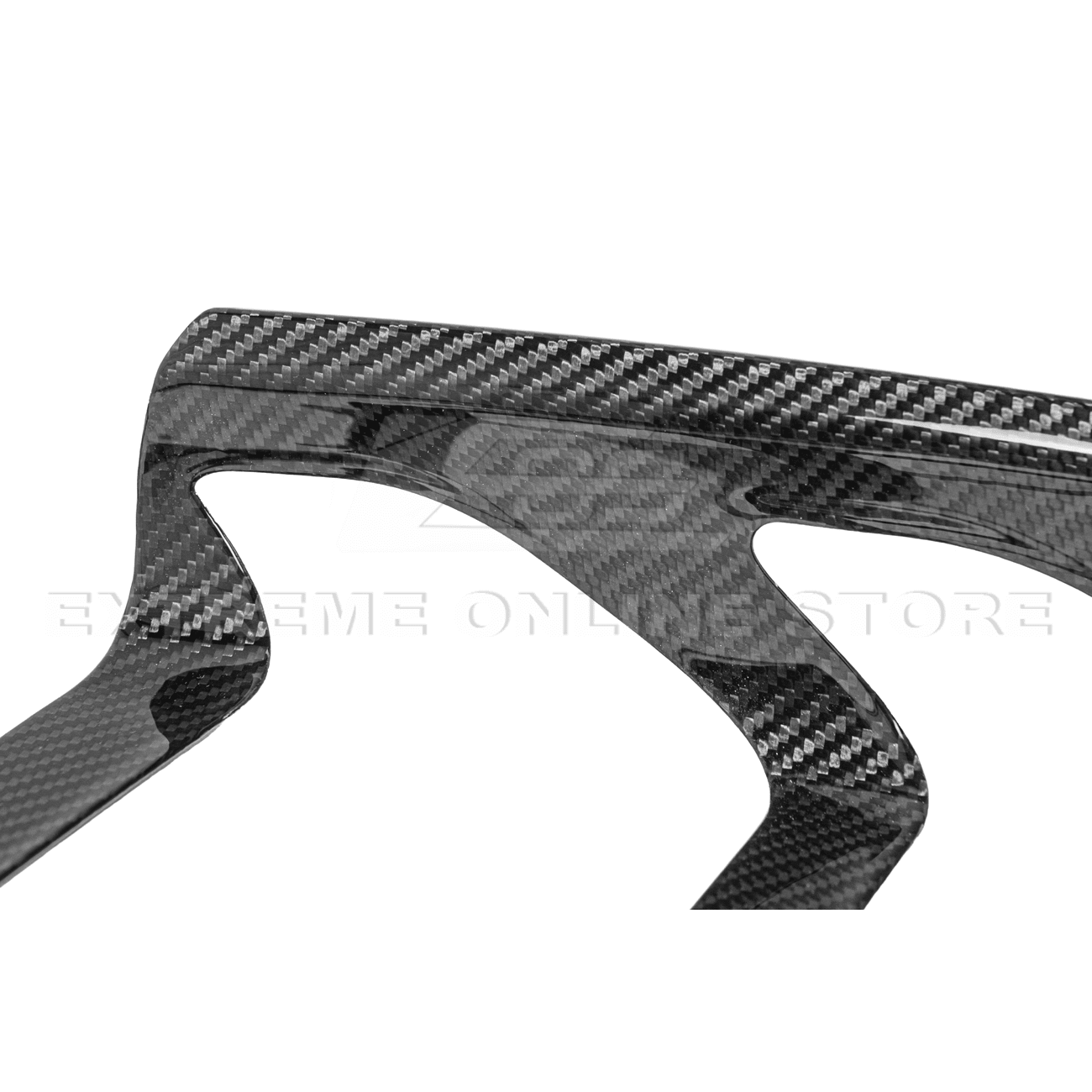 Ford Mustang S550 Factory Style Dry Carbon Fiber Tail Light Trim Bezel Cover Pair 2015-2017