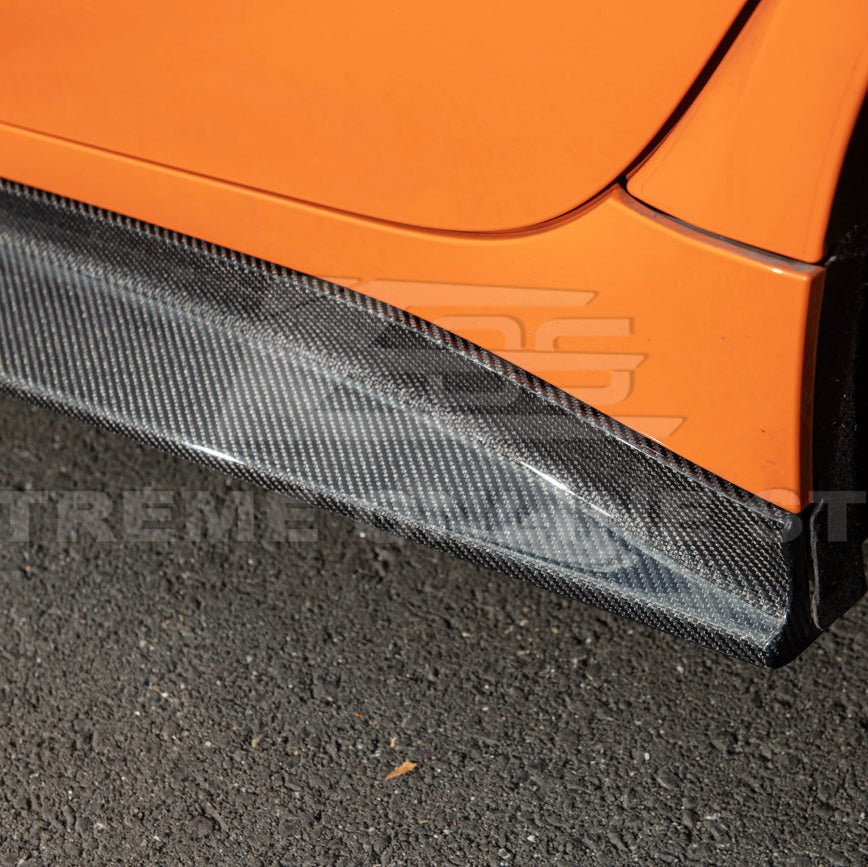 BMW G80 M3 3D Style Carbon Fiber Side Skirt Extensions 2021-Up