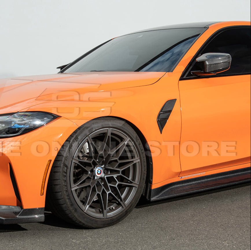 BMW G80 M3 Dry Carbon Fiber Factory Replacement Side Fender Vent Covers 2021-Up
