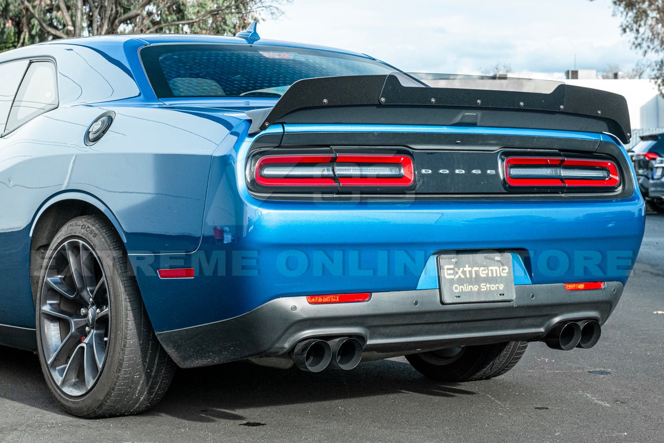 Dodge Challenger SRT Hellcat Redeye Track Package Matte Black Wickerbill Spoiler 2008-Up