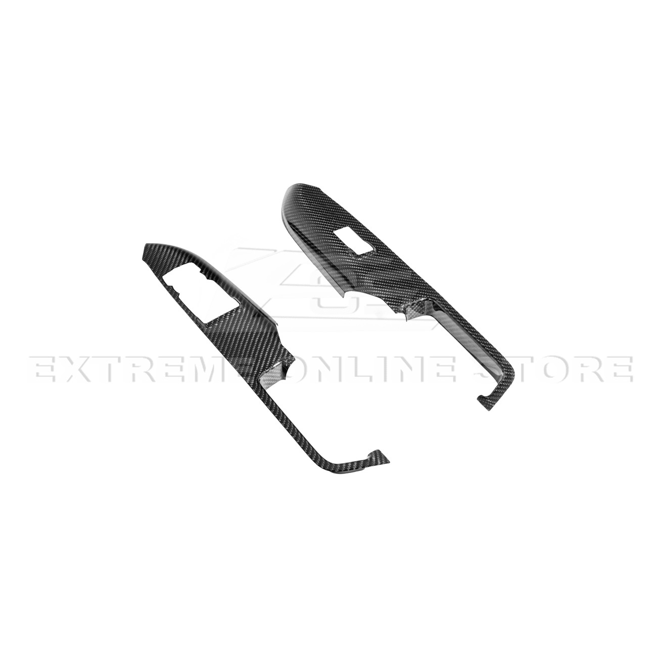 Ford Mustang S550 Dry Carbon Fiber Side Door Glass Lifting Panel 2015-Up