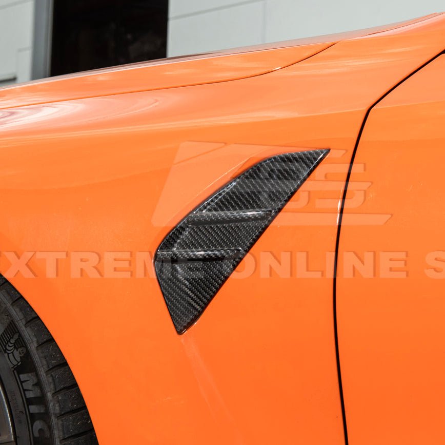 BMW G80 M3 Dry Carbon Fiber Factory Replacement Side Fender Vent Covers 2021-Up
