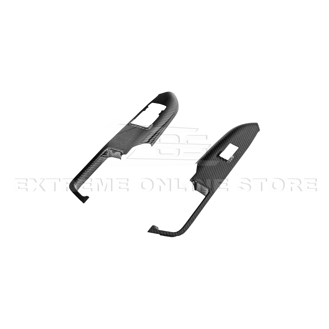 Ford Mustang S550 Dry Carbon Fiber Side Door Glass Lifting Panel 2015-Up