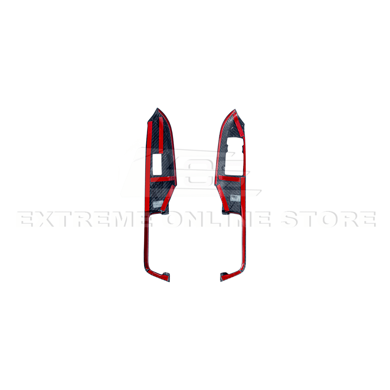 Ford Mustang S550 Dry Carbon Fiber Side Door Glass Lifting Panel 2015-Up