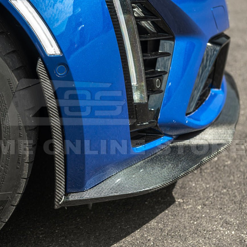 Cadillac CT5-V Blackwing Carbon Fiber Front Splitter Side Wheel Arch 2020-Up