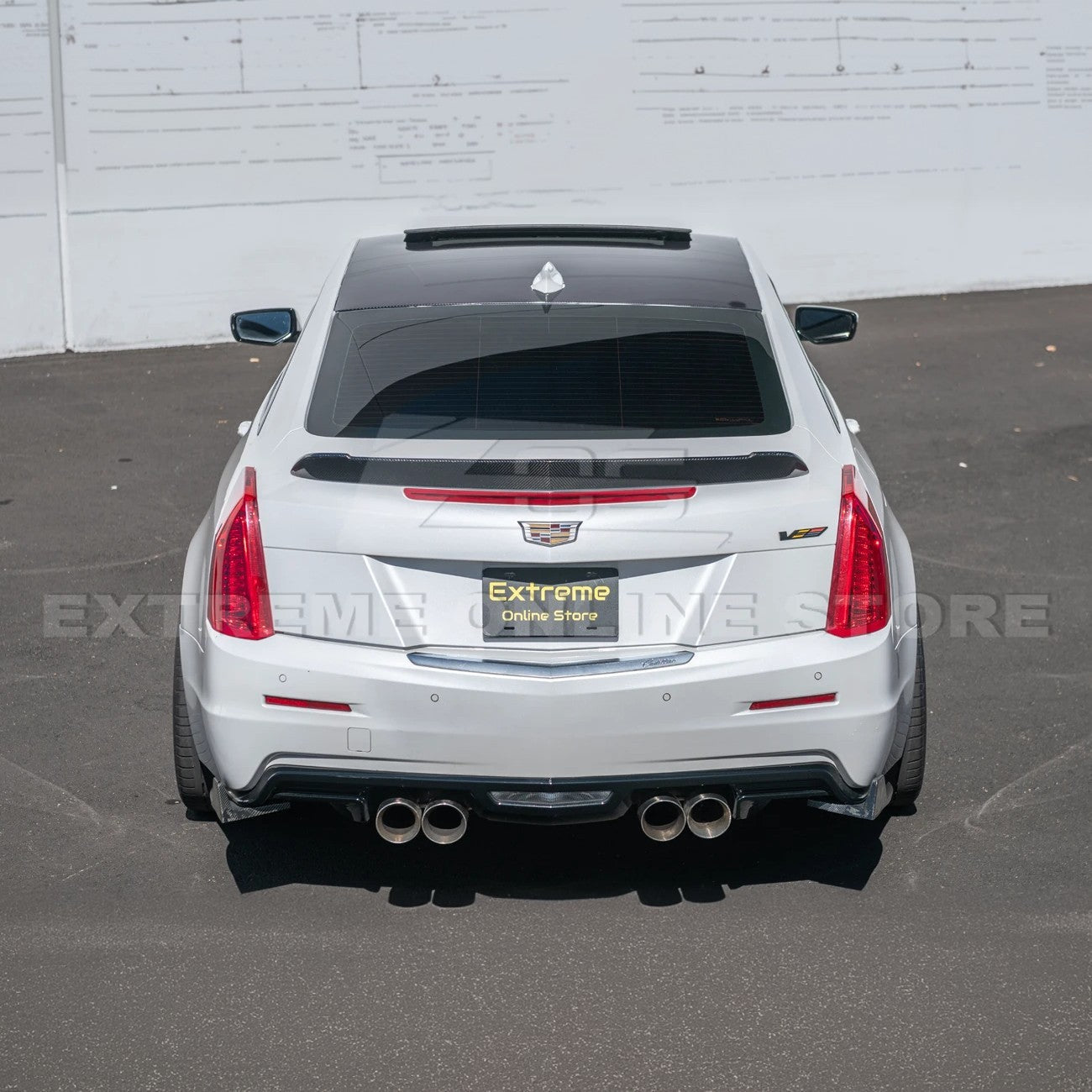 Cadillac ATS-V Coupe Carbon Fiber Rear Trunk Lid Wing Spoiler 2016-2019