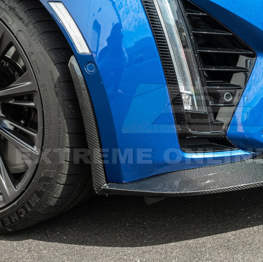 Cadillac CT5-V Blackwing Carbon Fiber Front Splitter Side Wheel Arch 2020-Up