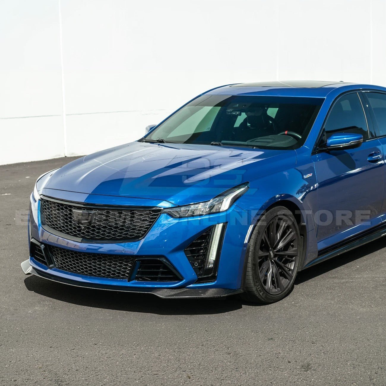 Cadillac CT5-V Blackwing Carbon Fiber Front Splitter Side Wheel Arch 2020-Up
