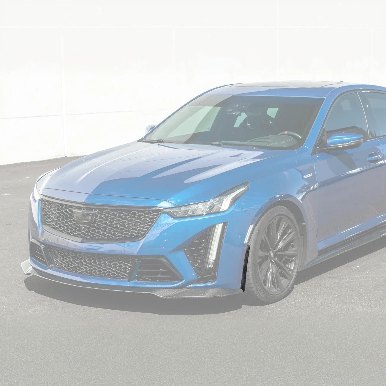 Cadillac CT5-V Blackwing Carbon Fiber Front Splitter Side Wheel Arch 2020-Up