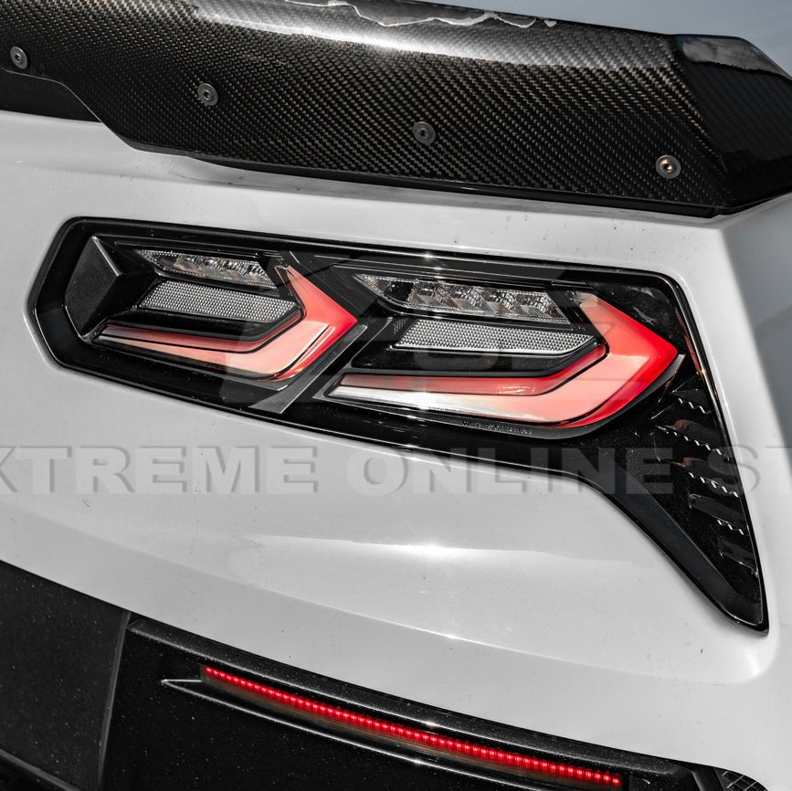 Chevrolet Corvette C7 GM Factory Style Smoke Clear Lens Rear Taillight 2014-2019