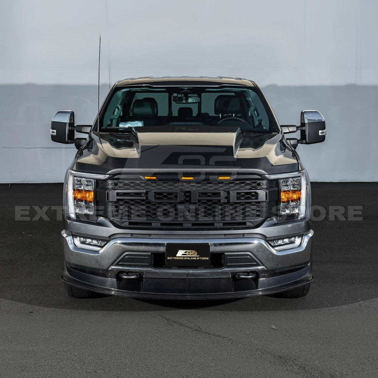 Ford F-150 Carbon Fiber 2PCS Front Bumper Lip Splitter 2021-Up
