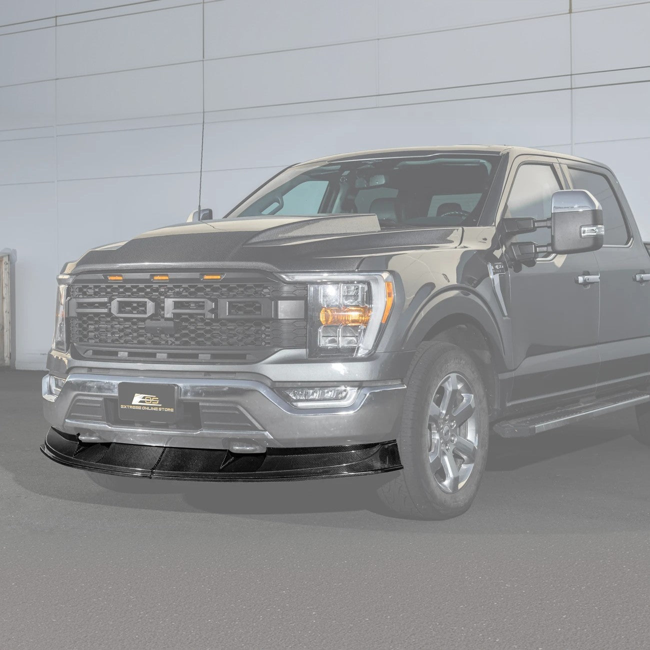 Ford F-150 Carbon Fiber 2PCS Front Bumper Lip Splitter 2021-Up