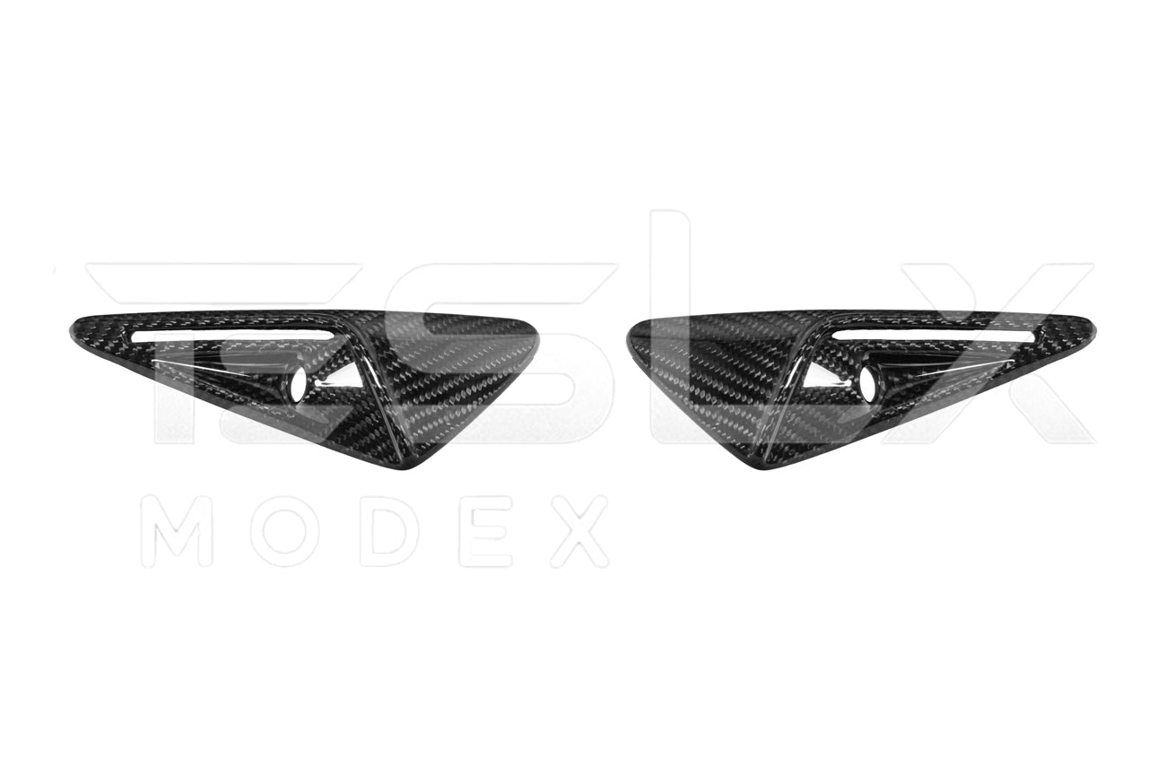 Tesla Model 3 Model Y Carbon Fiber Exterior Camera Cover Set 2020-2024