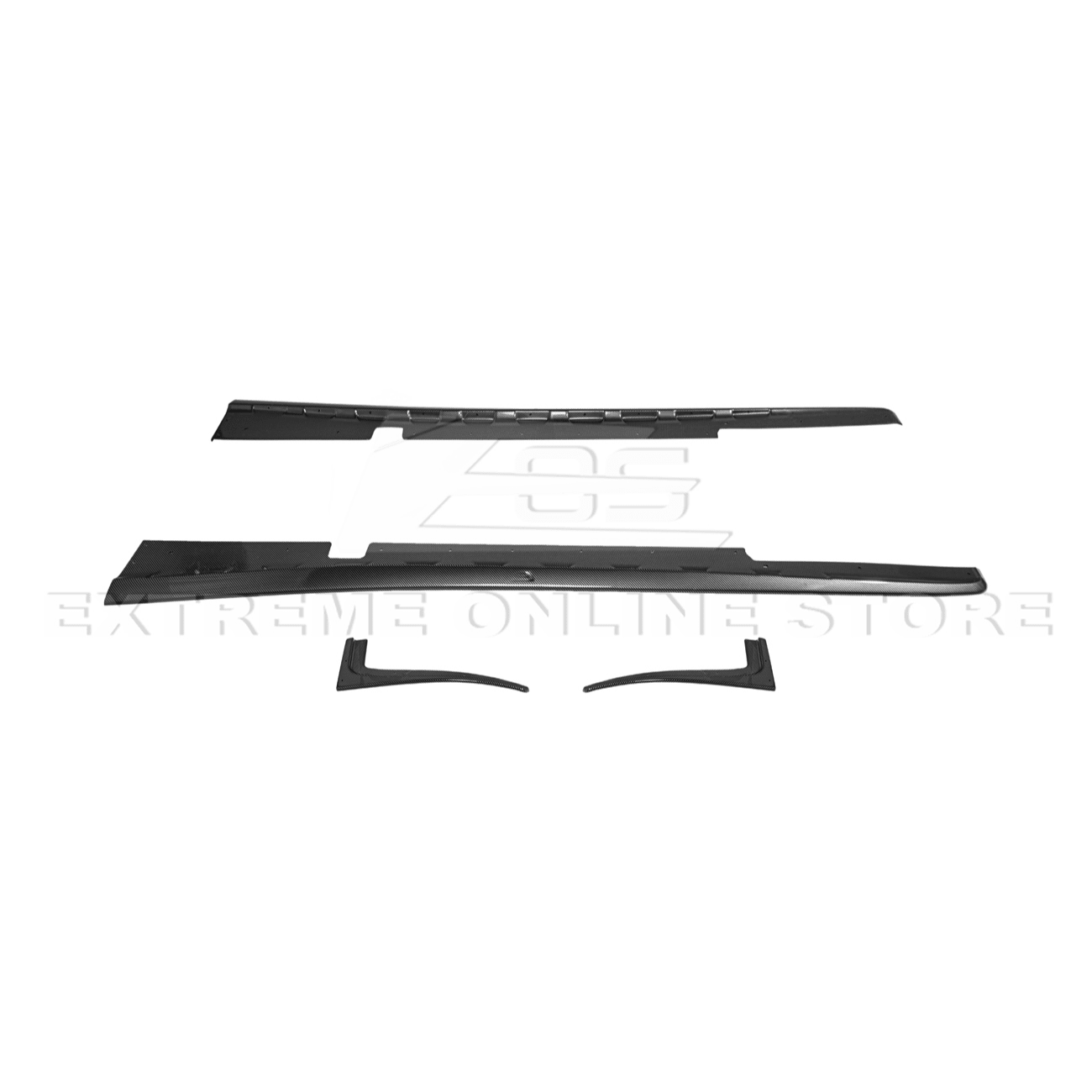 Chevrolet Corvette C5 ZR1 Style Gloss Black Front Lip Side Skirts Rear Spoiler Kit 1997-2004