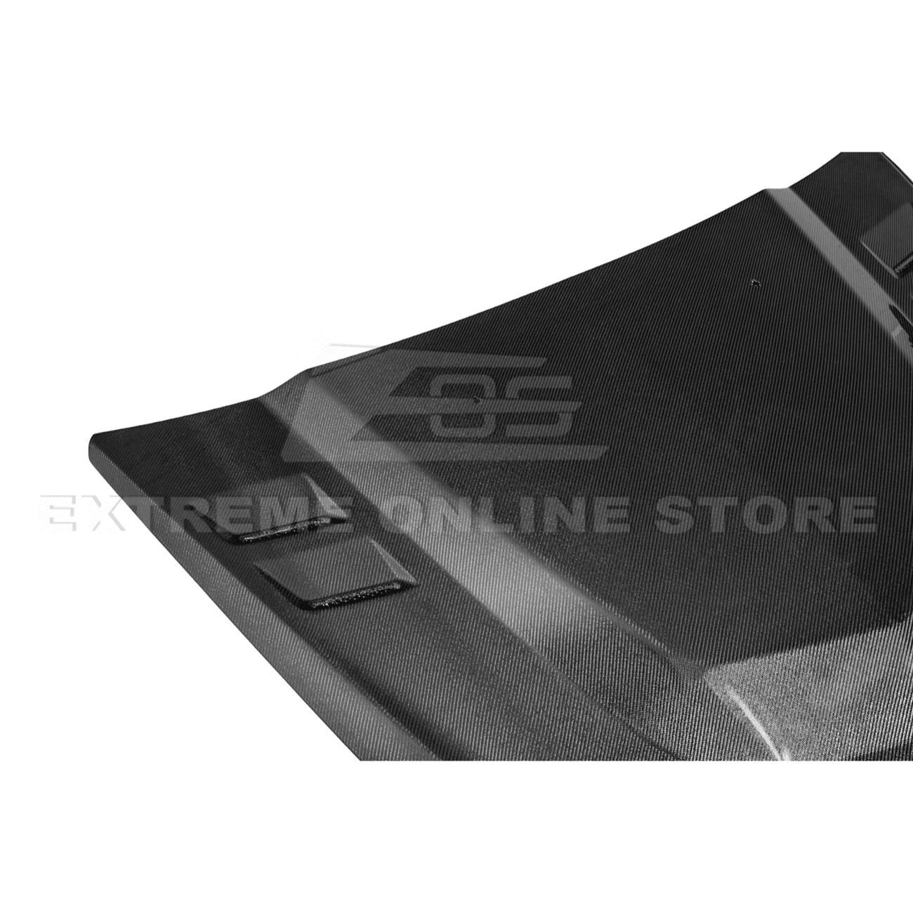 Cadillac CTS-V Double Sided Carbon Fiber Middle Vented Hood 2009-2015