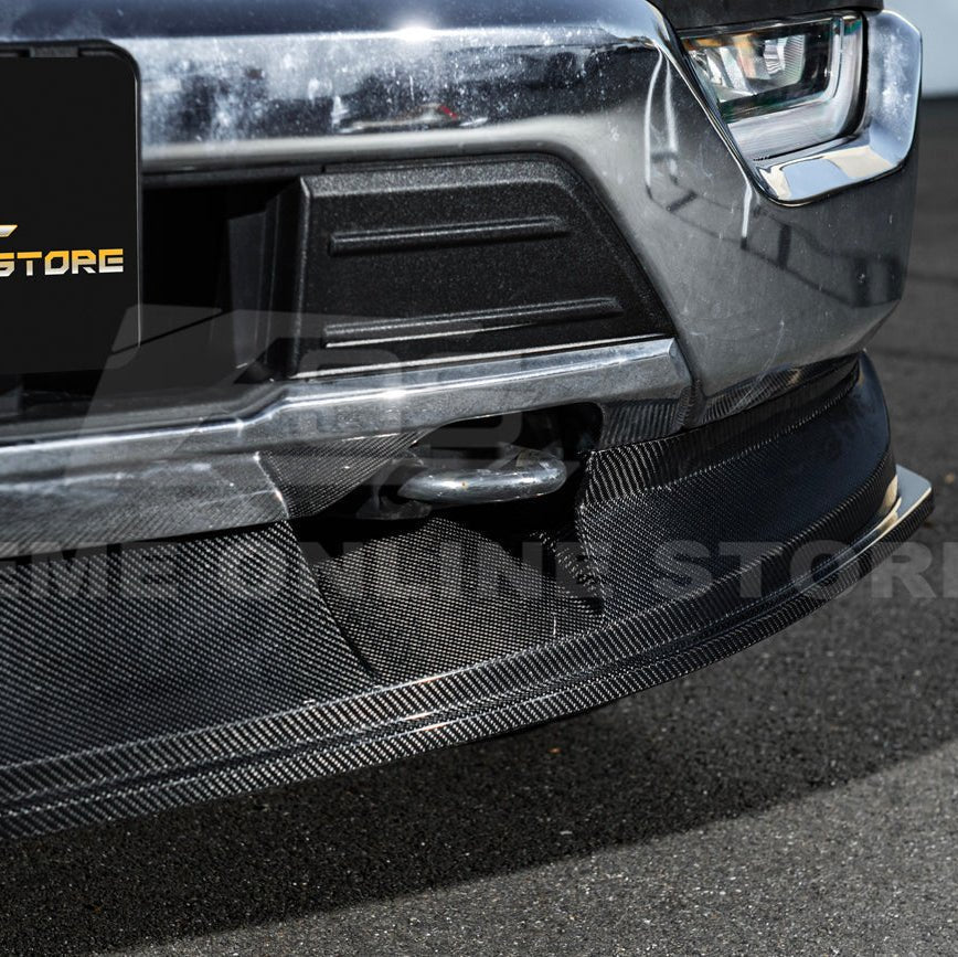 Ford F-150 Carbon Fiber 2PCS Front Bumper Lip Splitter 2021-Up