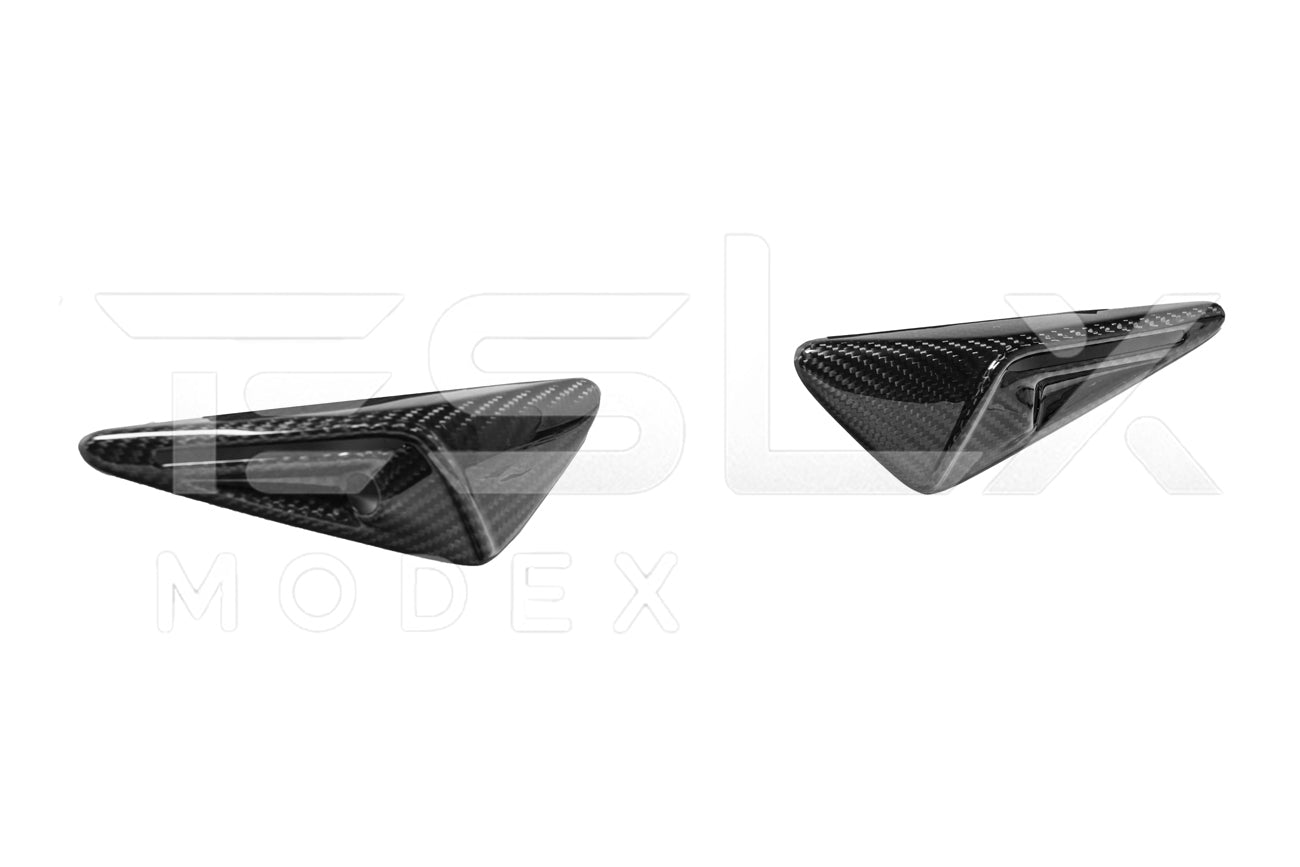 Tesla Model 3 Model Y Carbon Fiber Exterior Camera Cover Set 2020-2024