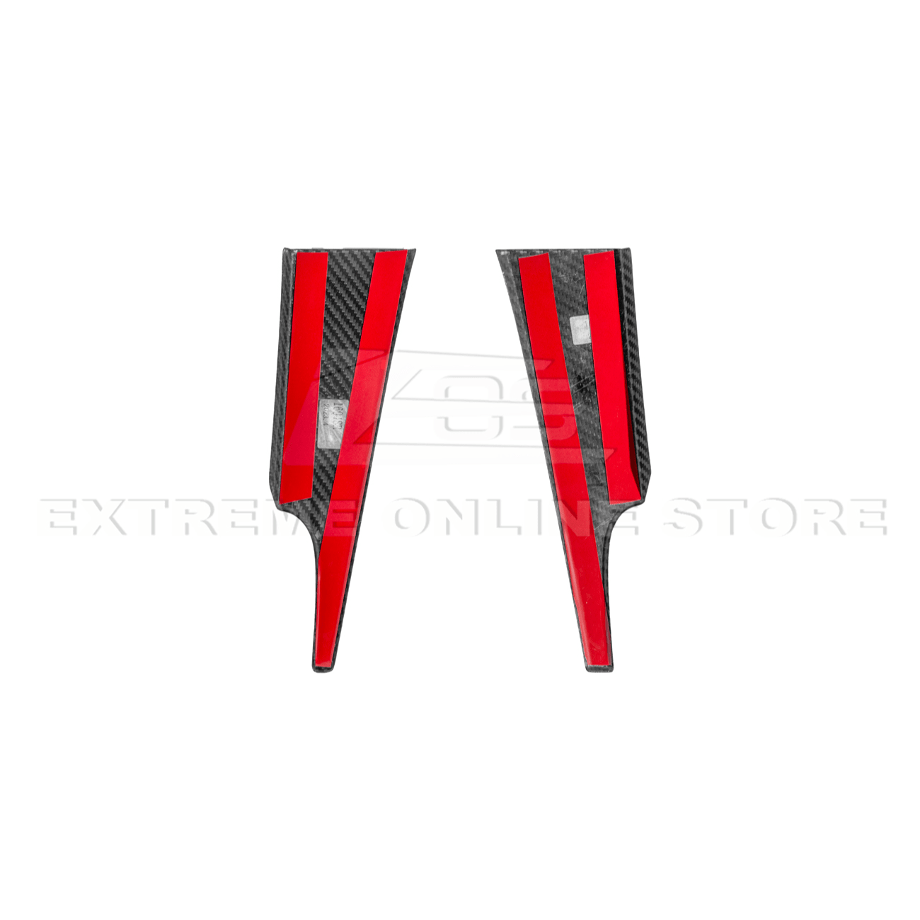 Ford Mustang S550 Factory Style Dry Carbon Fiber Dashboard Lower Trim Cover Pair 2015-2023