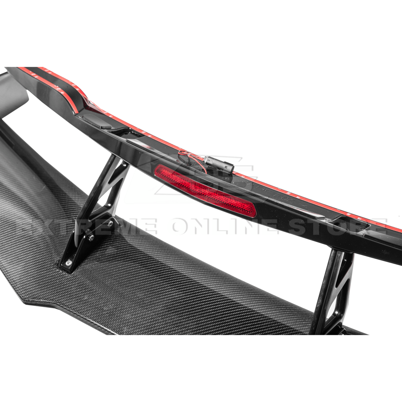Chevrolet Corvette C7 ZR1 ZTK Style Carbon Fiber High Wing Rear Spoiler Kit 2014-2019