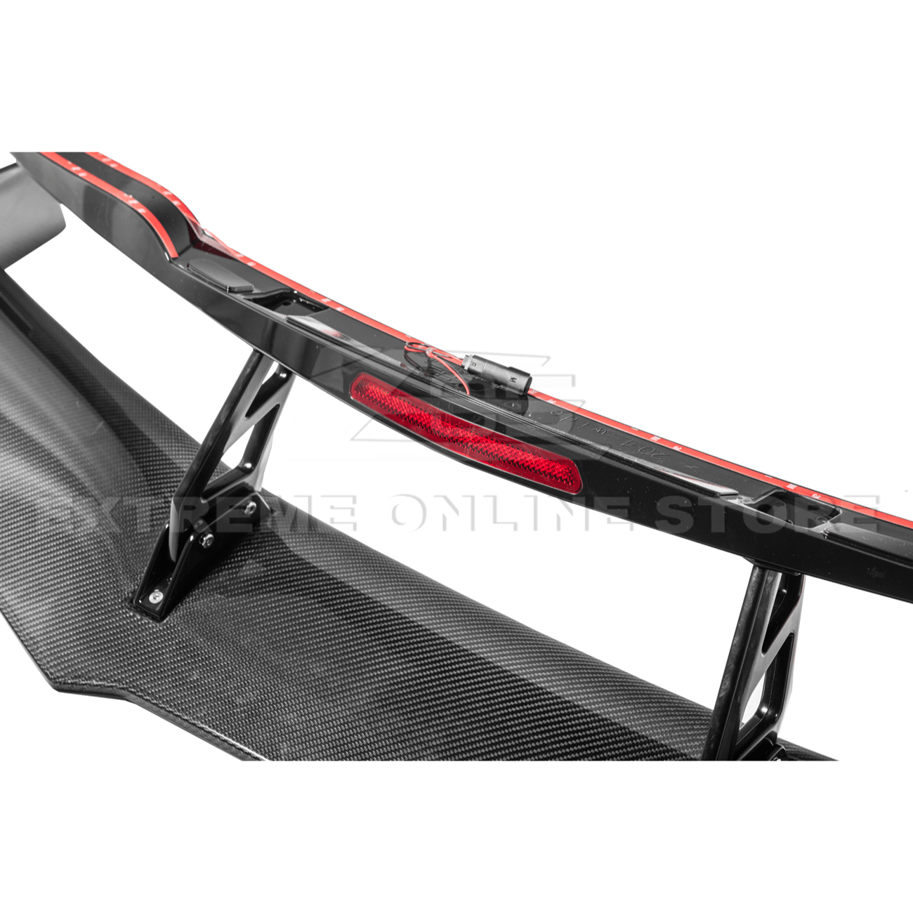 Chevrolet Corvette C7 ZR1 ZTK Style Carbon Fiber High Wing Rear Spoiler Kit 2014-2019