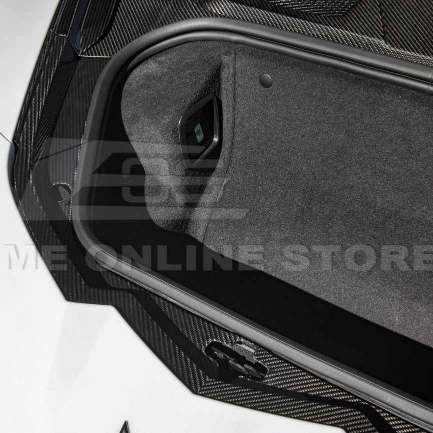 Chevrolet Corvette C8 Factory Style Dry Carbon Fiber Front Trunk Trim Cover Kit 2020-Up