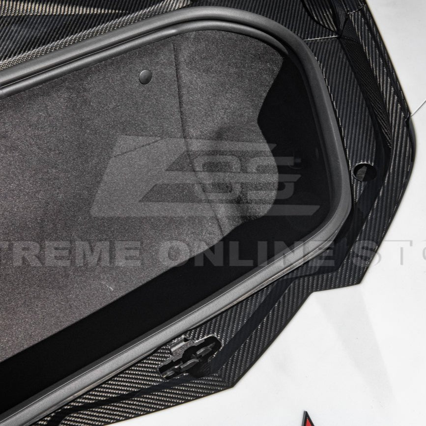 Chevrolet Corvette C8 Factory Style Dry Carbon Fiber Front Trunk Trim Cover Kit 2020-Up