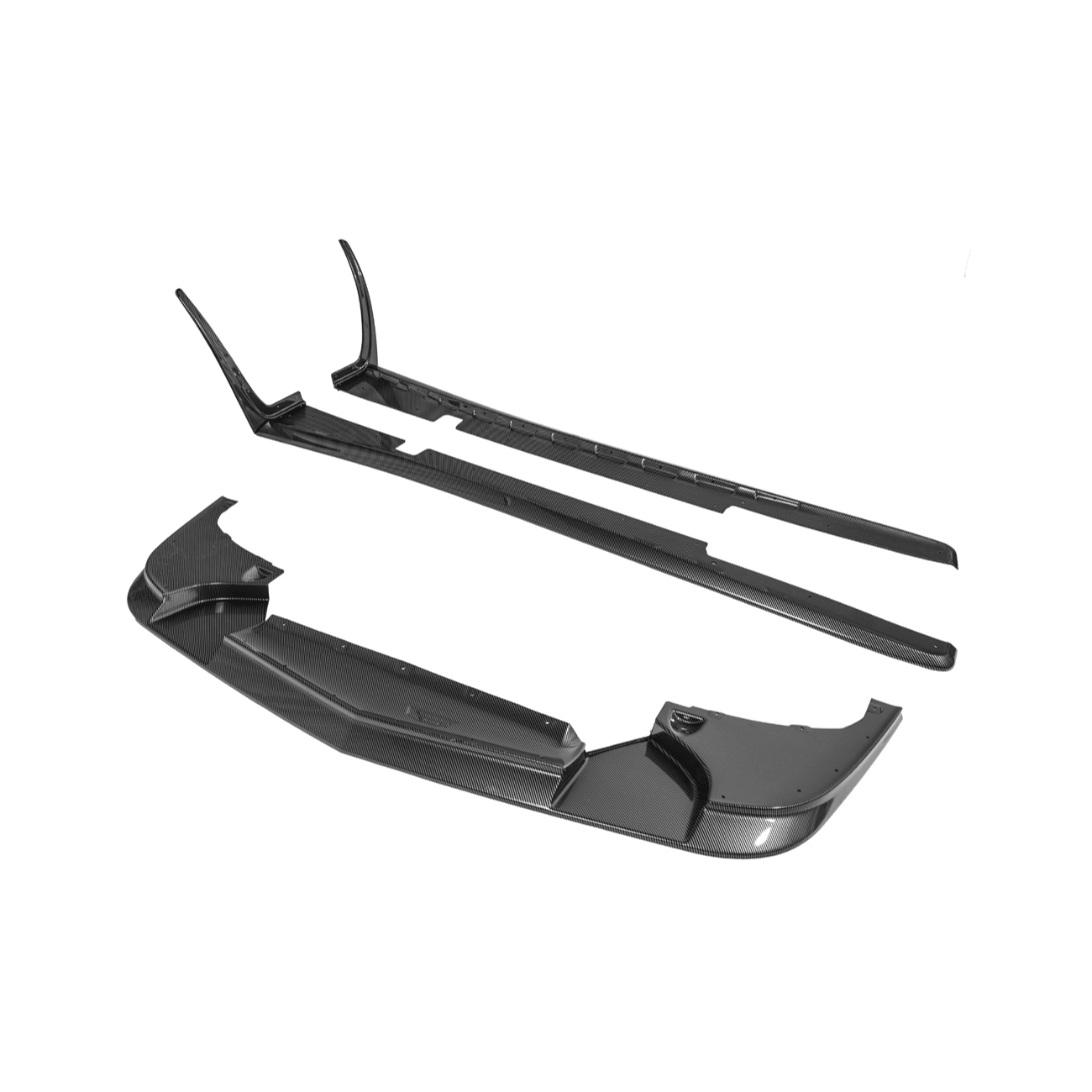 Chevrolet Corvette C5 ZR1 Style Hydro Carbon Front Lip Splitter Side Skirts Aero Kit 1997-2004