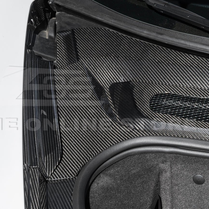 Chevrolet Corvette C8 Factory Style Dry Carbon Fiber Front Trunk Trim Cover Kit 2020-Up