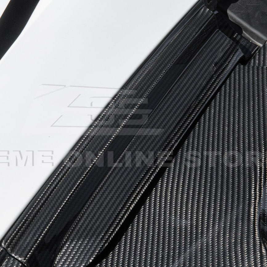 Chevrolet Corvette C8 Factory Style Dry Carbon Fiber Front Trunk Trim Cover Kit 2020-Up