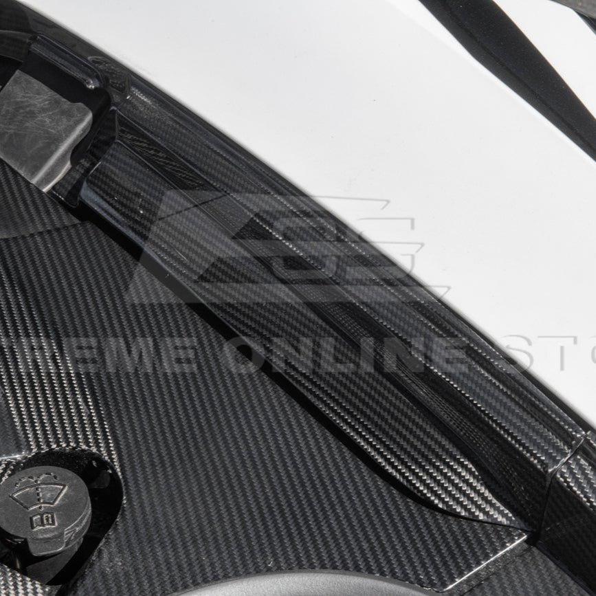 Chevrolet Corvette C8 Factory Style Dry Carbon Fiber Front Trunk Trim Cover Kit 2020-Up