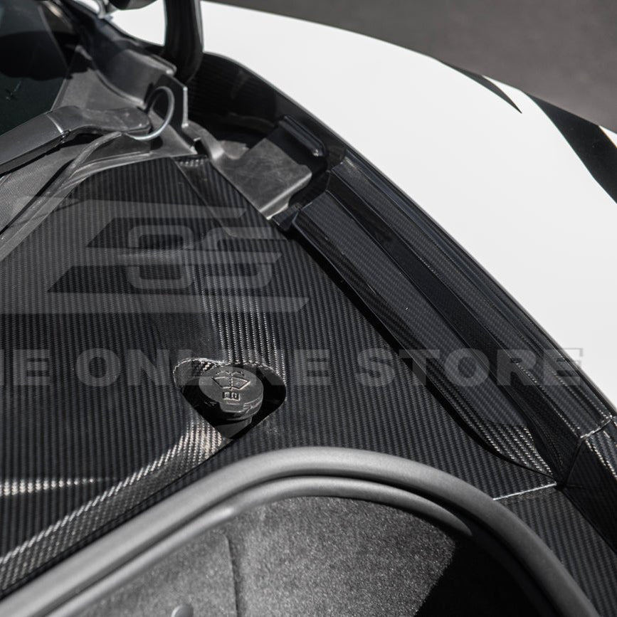 Chevrolet Corvette C8 Factory Style Dry Carbon Fiber Front Trunk Trim Cover Kit 2020-Up