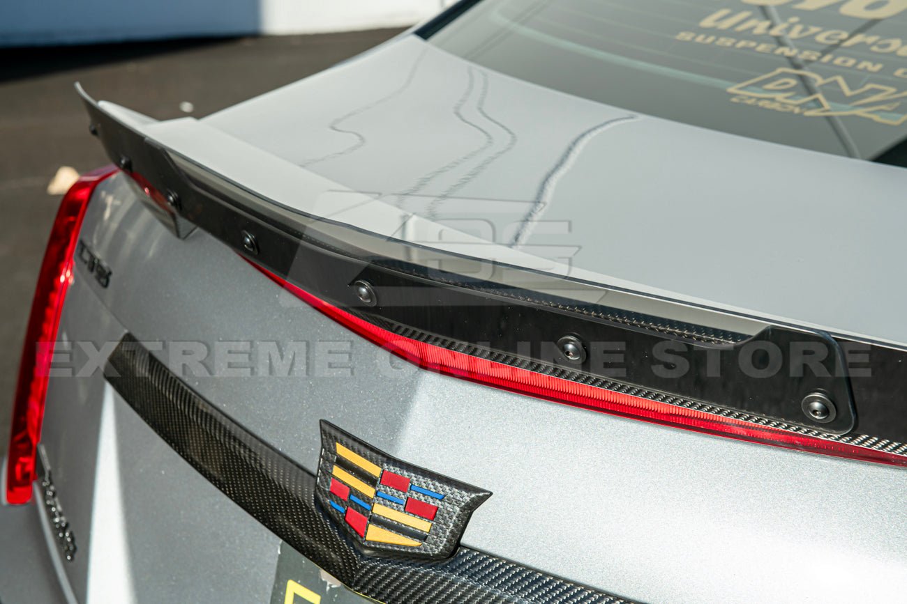 Cadillac CTS-V Carbon Fiber Wickerbill Rear Trunk Wing Spoiler 2016-2019