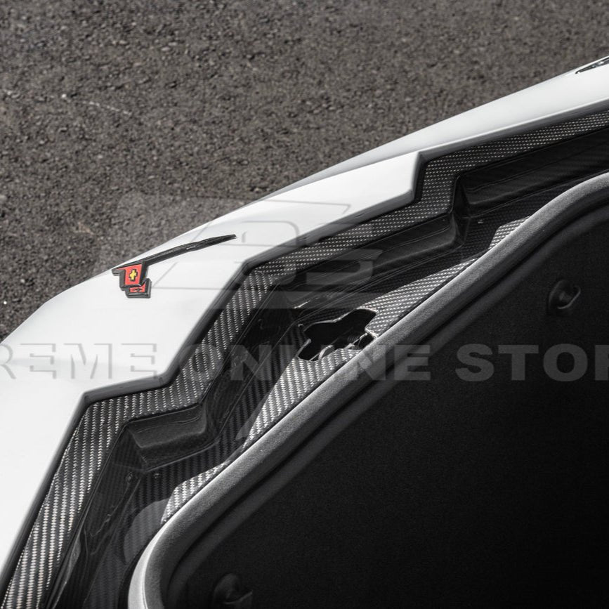 Chevrolet Corvette C8 Factory Style Dry Carbon Fiber Front Trunk Trim Cover Kit 2020-Up