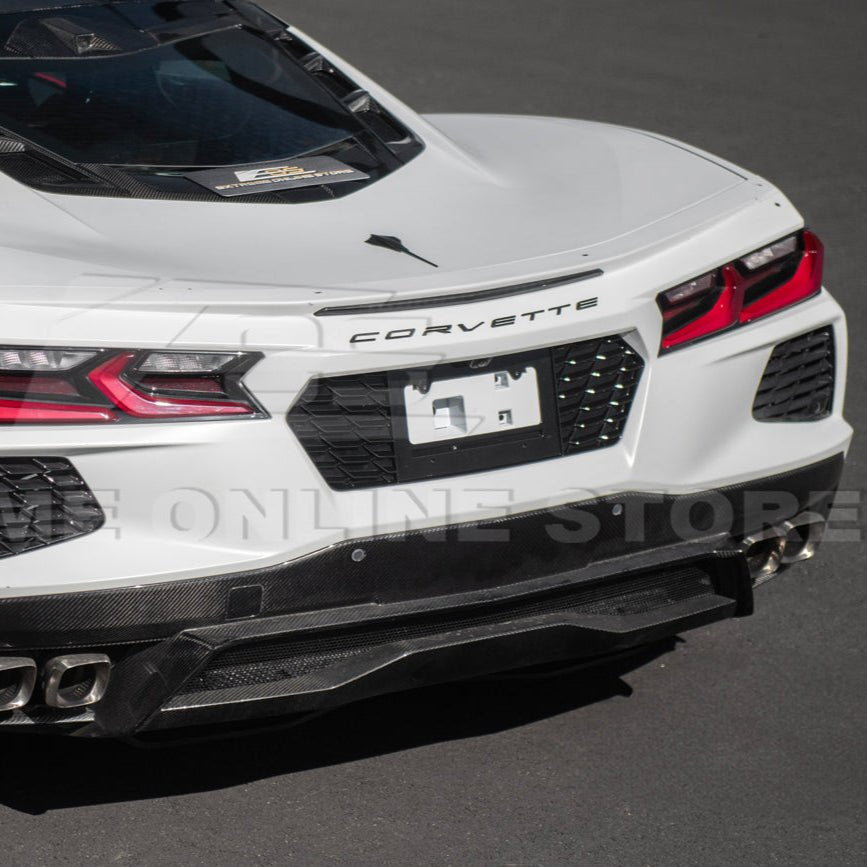 Chevrolet Corvette C8 OEM Style Carbon Flash License Plate Backing 2020-Up