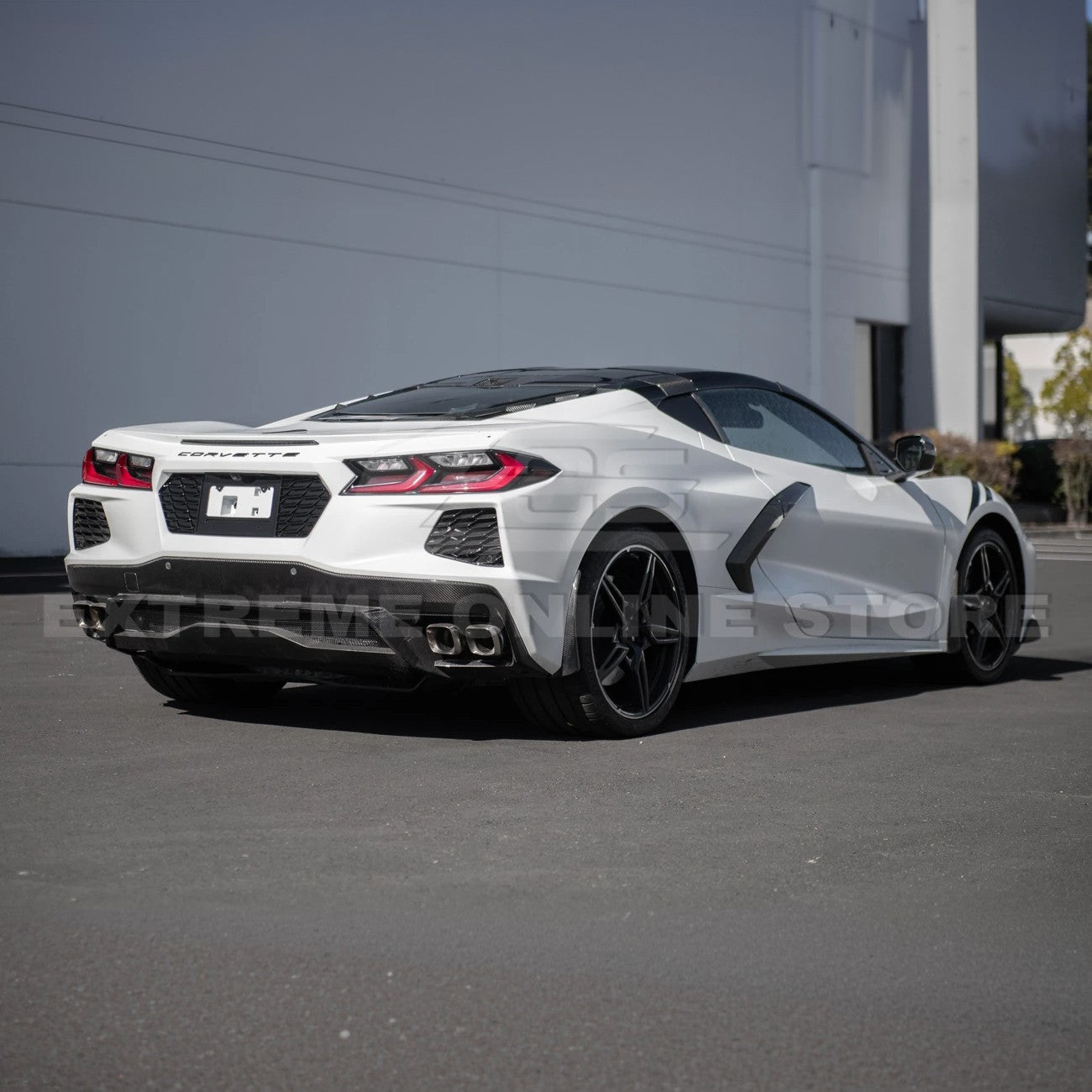 Chevrolet Corvette C8 OEM Style Carbon Flash License Plate Backing 2020-Up