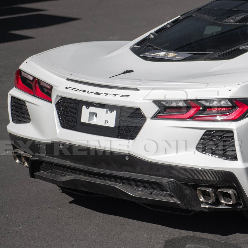 Chevrolet Corvette C8 OEM Style Carbon Flash License Plate Backing 2020-Up