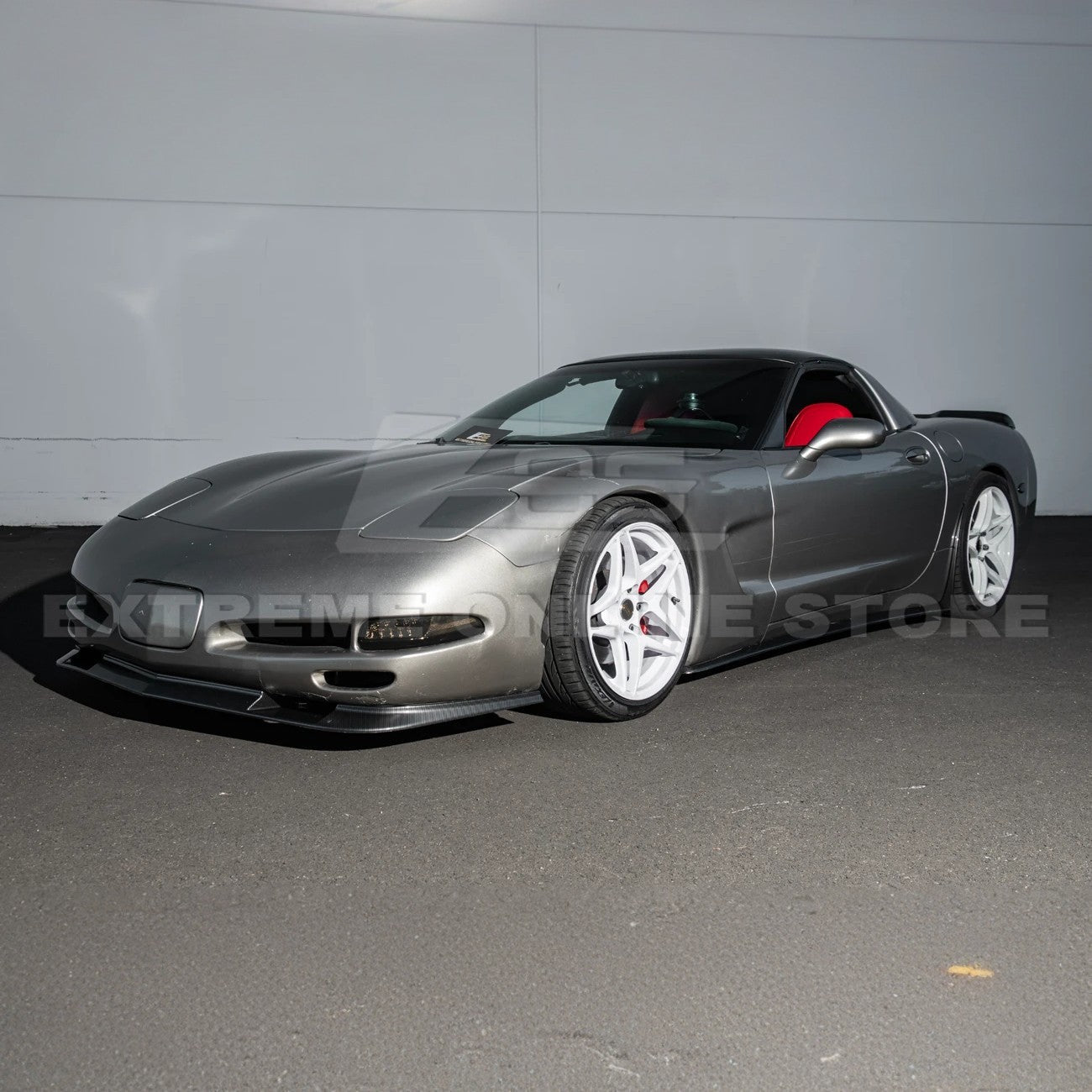 Chevrolet Corvette C5 ZR1 Style Hydro Carbon Front Lip Splitter Side Skirts Aero Kit 1997-2004