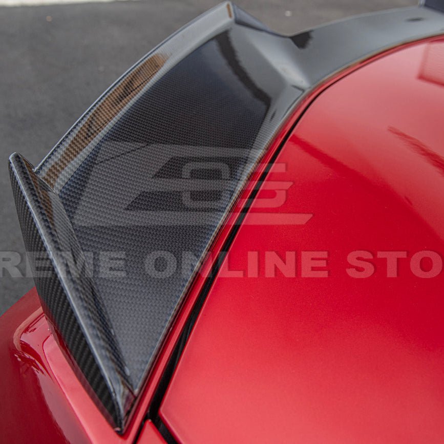 Chevrolet Corvette C8 Z06 Style Visible Carbon Fiber Rear Ducktail Spoiler 2023-2026
