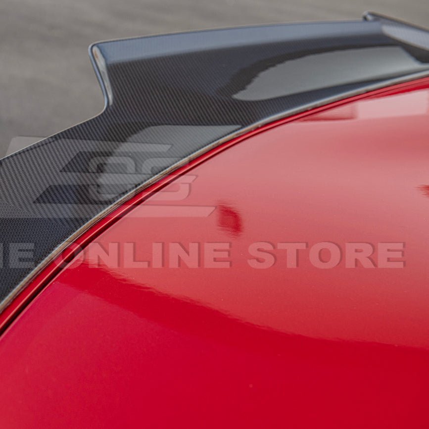 Chevrolet Corvette C8 Z06 Style Visible Carbon Fiber Rear Ducktail Spoiler 2023-2026