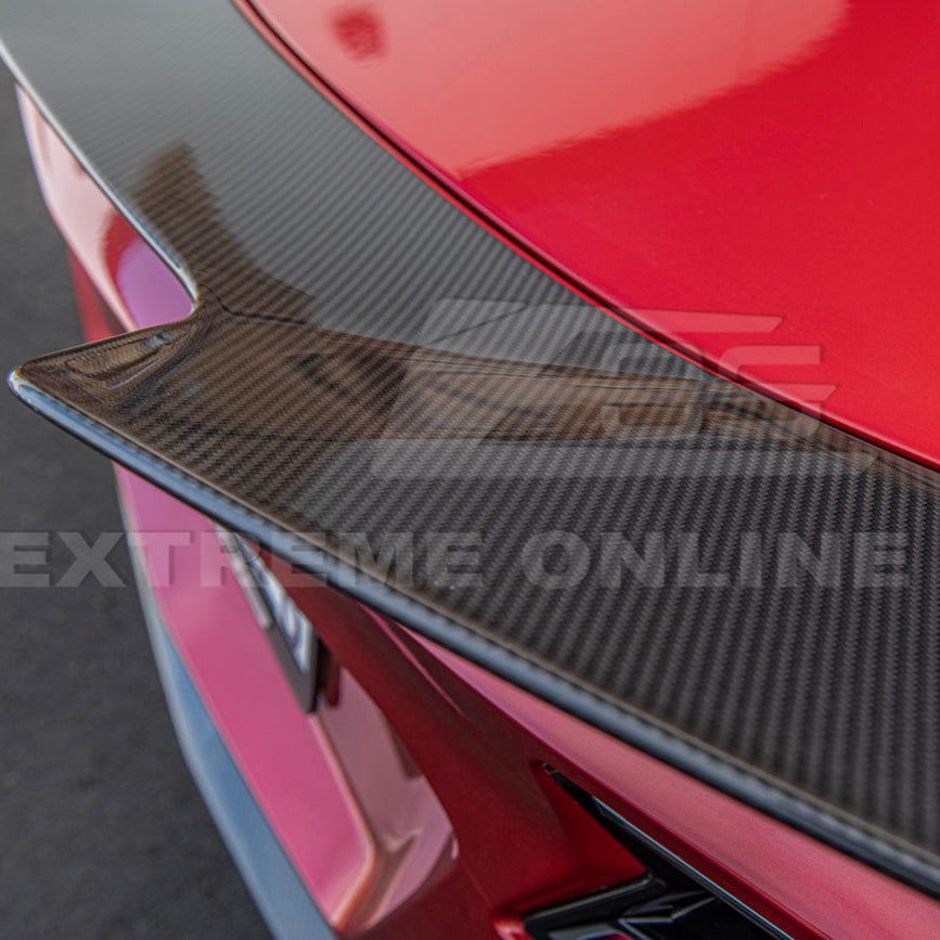 Chevrolet Corvette C8 Z06 Style Visible Carbon Fiber Rear Ducktail Spoiler 2023-2026