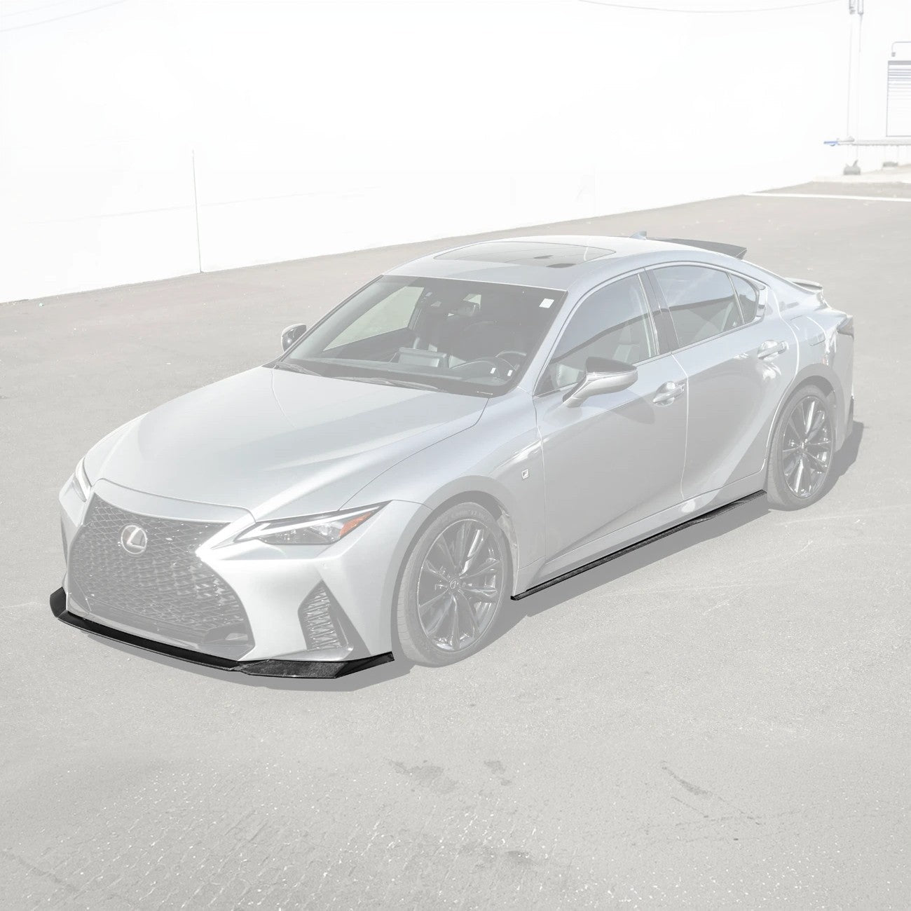 Lexus IS Series XE40 Novel Style Carbon Fiber Front Lip Splitter Side Skirts Kit 2021-Up