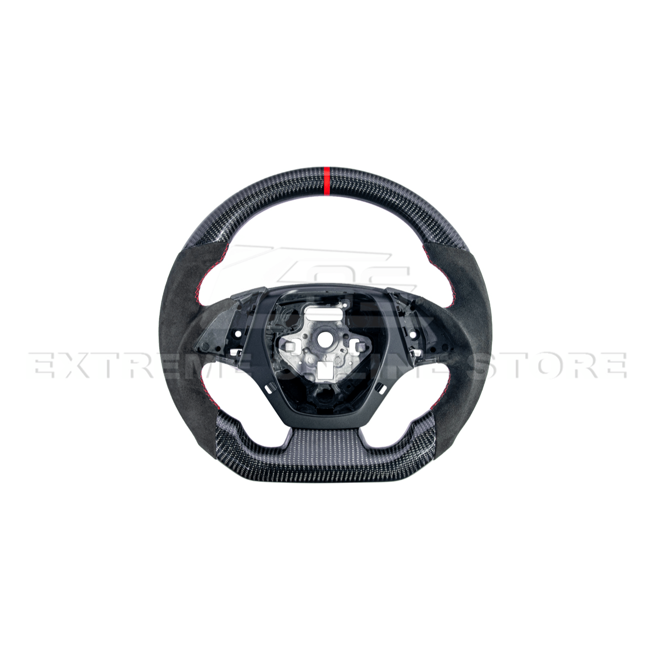 Chevrolet Camaro Carbon Fiber Steering Wheel Alcantara Red Stripe 2016-2024