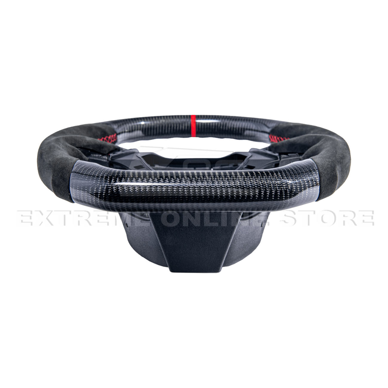 Chevrolet Camaro Carbon Fiber Steering Wheel Alcantara Red Stripe 2016-2024