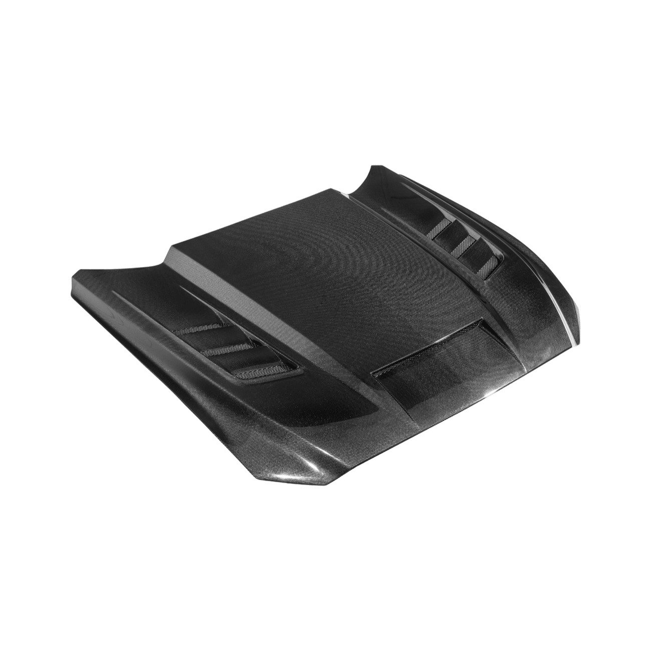 Ford Mustang S550 Terminator Style Carbon Fiber Front Hood Vented Cover 2015-20172015-17 Ford Mustang Terminator Style Front Hood Vented Cover